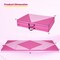 4-Panel PU Leather Folding Exercise Gym Mat with Carrying Handles and Removable Zippered Cover